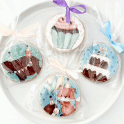 Cute birthday printed sugar cookies