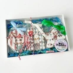circus box printed sugar cookies