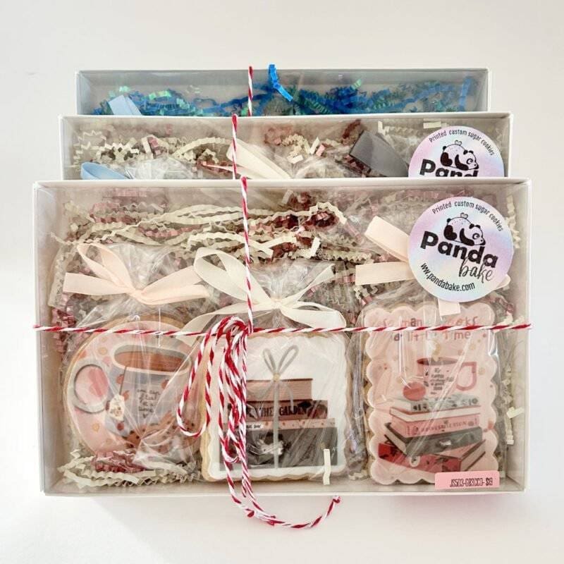 books box printed sugar cookies