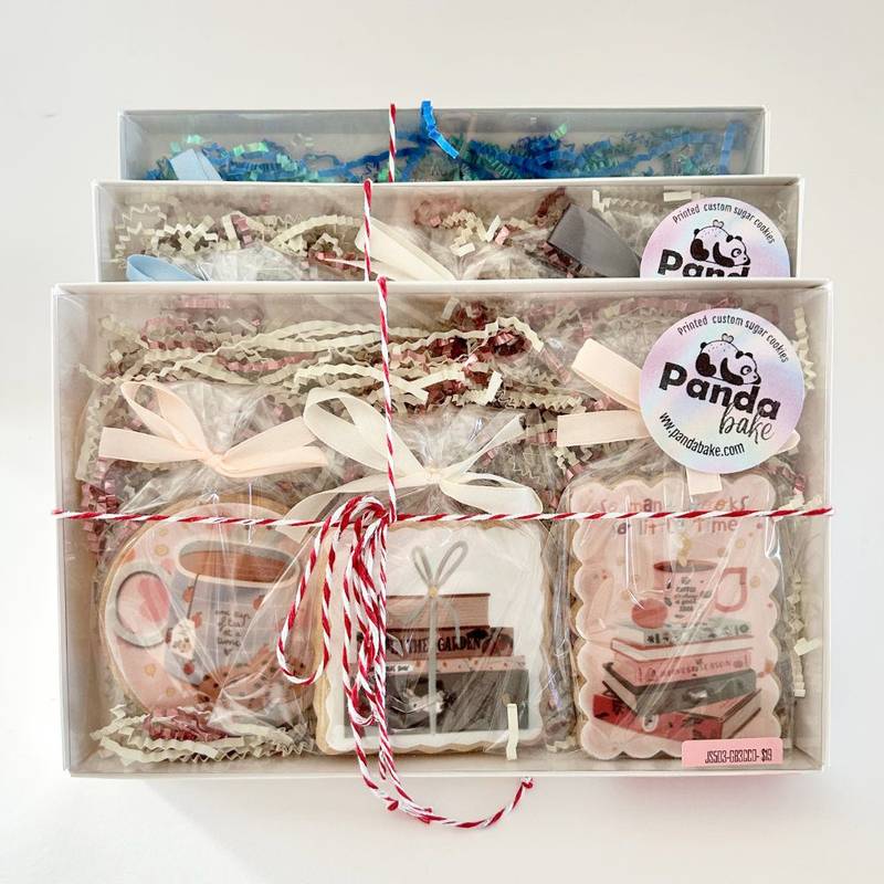 books box printed sugar cookies