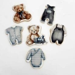 baby shower printed sugar cookies