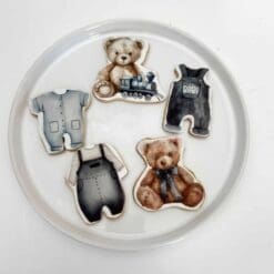 baby shower printed sugar cookies