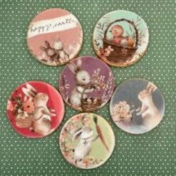 cute easter printed cookies