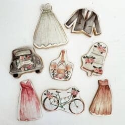 wedding printed sugar cookies