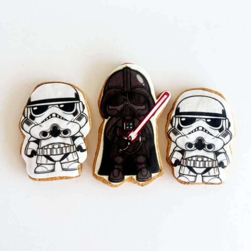 star wars printed sugar cookies