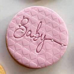 baby shower printed sugar cookies