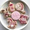 baby shower printed sugar cookies