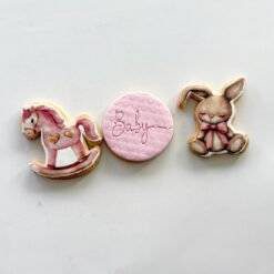 baby shower printed sugar cookies