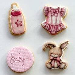 baby shower printed sugar cookies