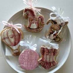 baby shower printed sugar cookies