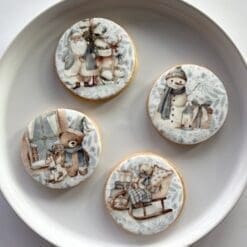 Christmas printed sugar cookies