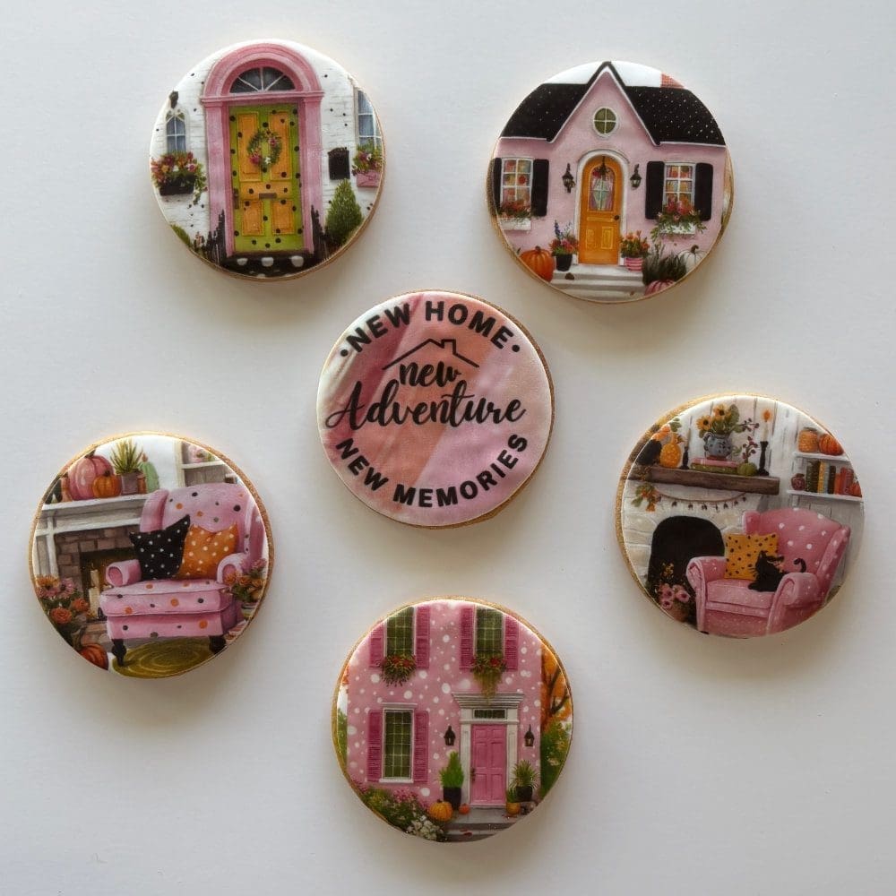 new home printed sugar cookies