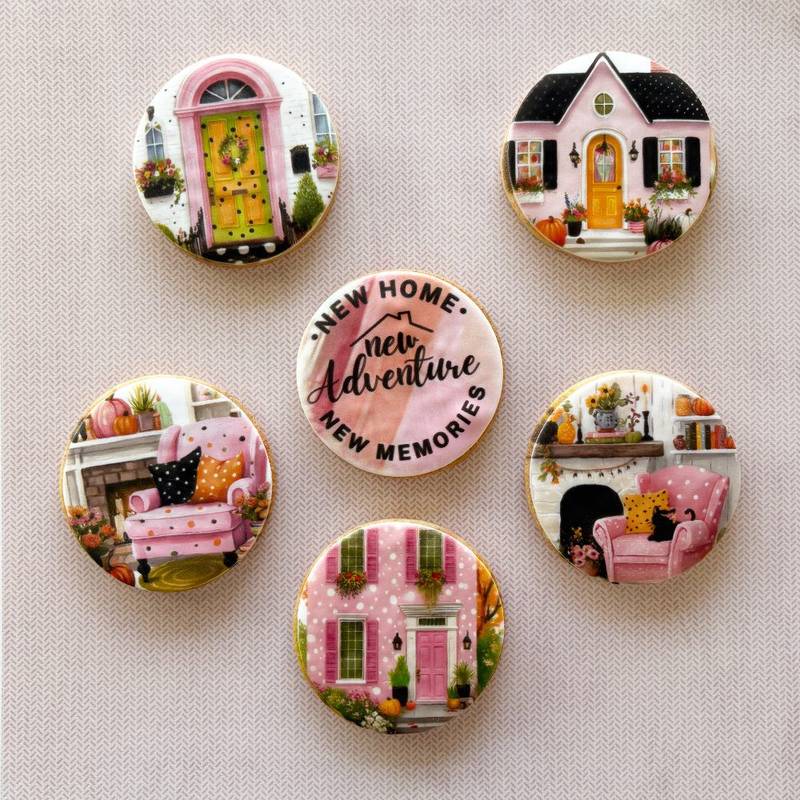 new home printed sugar cookies