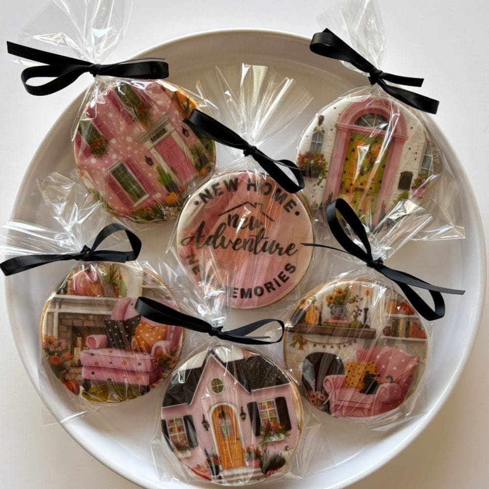 new home printed sugar cookies