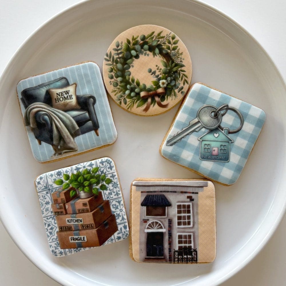 new home printed sugar cookies