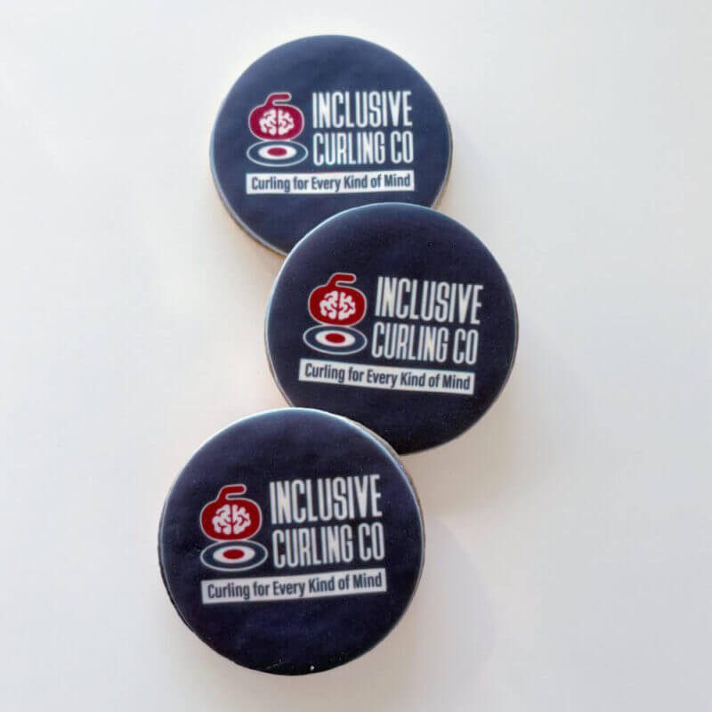 curling cookies logo brand